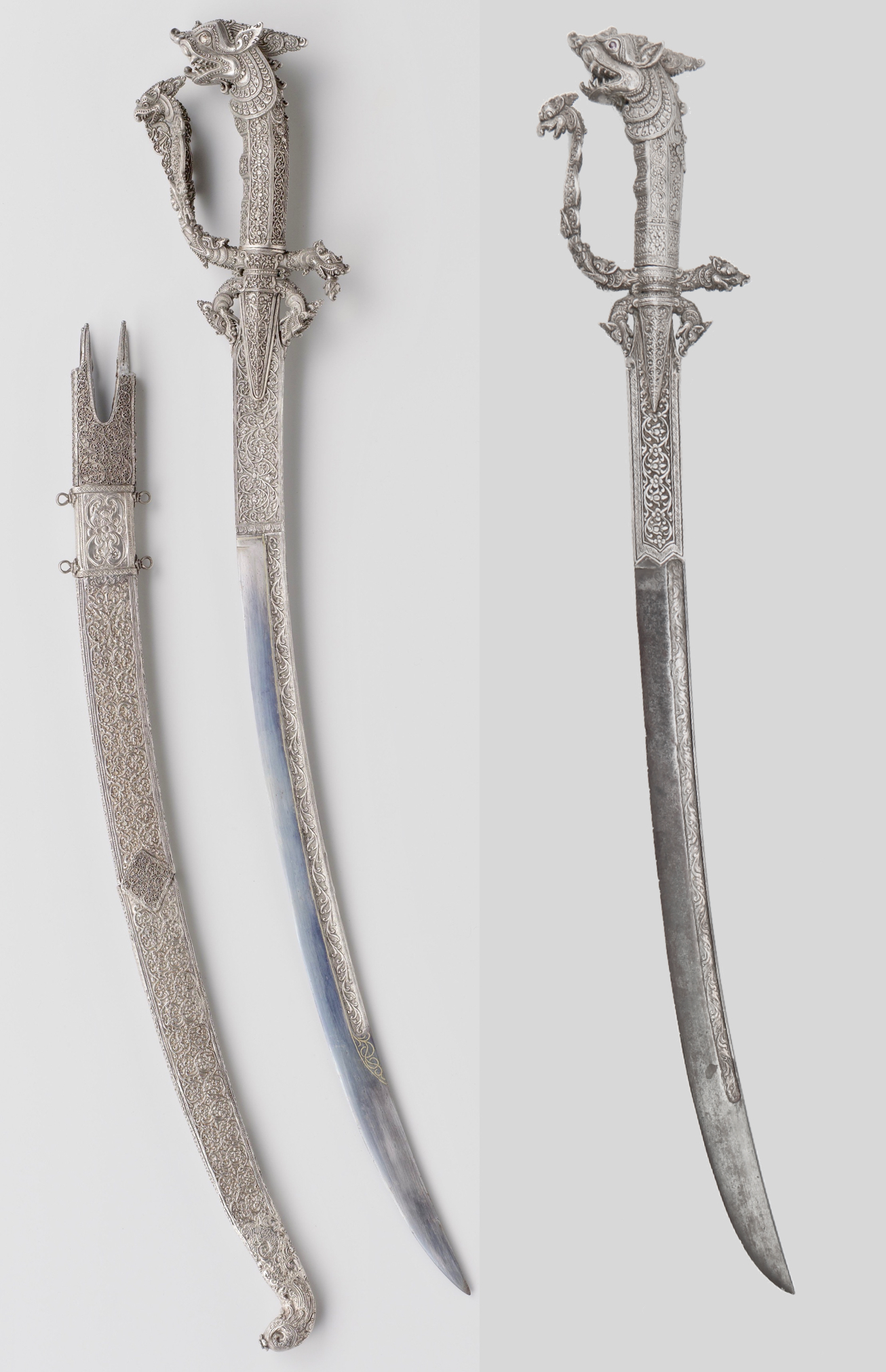 Two silver clad kasthane. One in the Rijksmuseum in Amsterdam, the other sold by Mandarin Mansion.