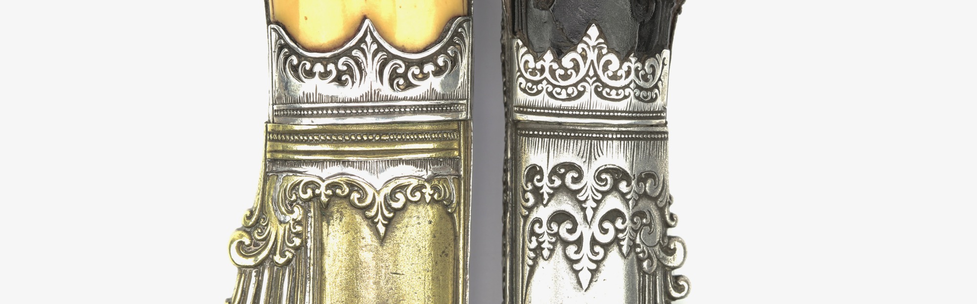 Lotus bud elements on Sinhalese knives
