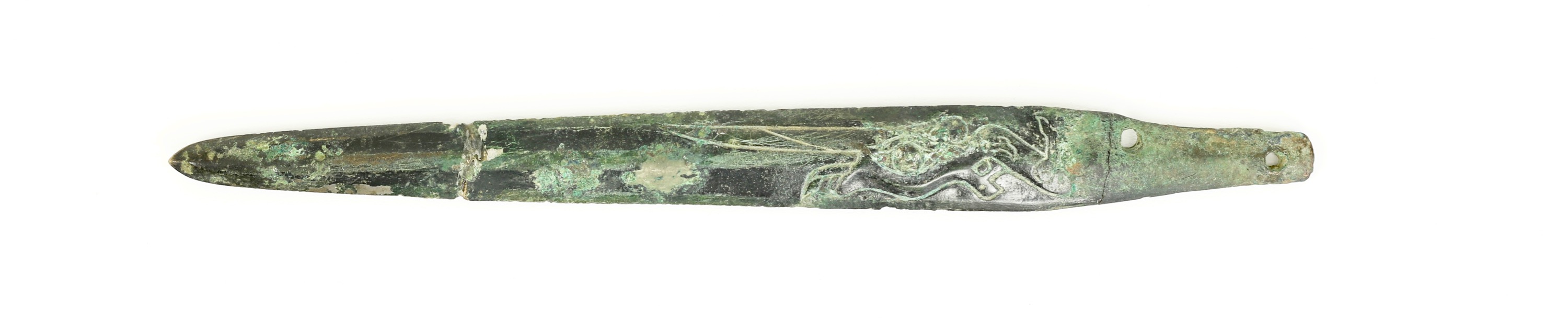 Ancient bronze Ba-Shu dagger