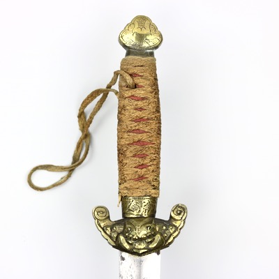 Antique Chinese practice sword logo