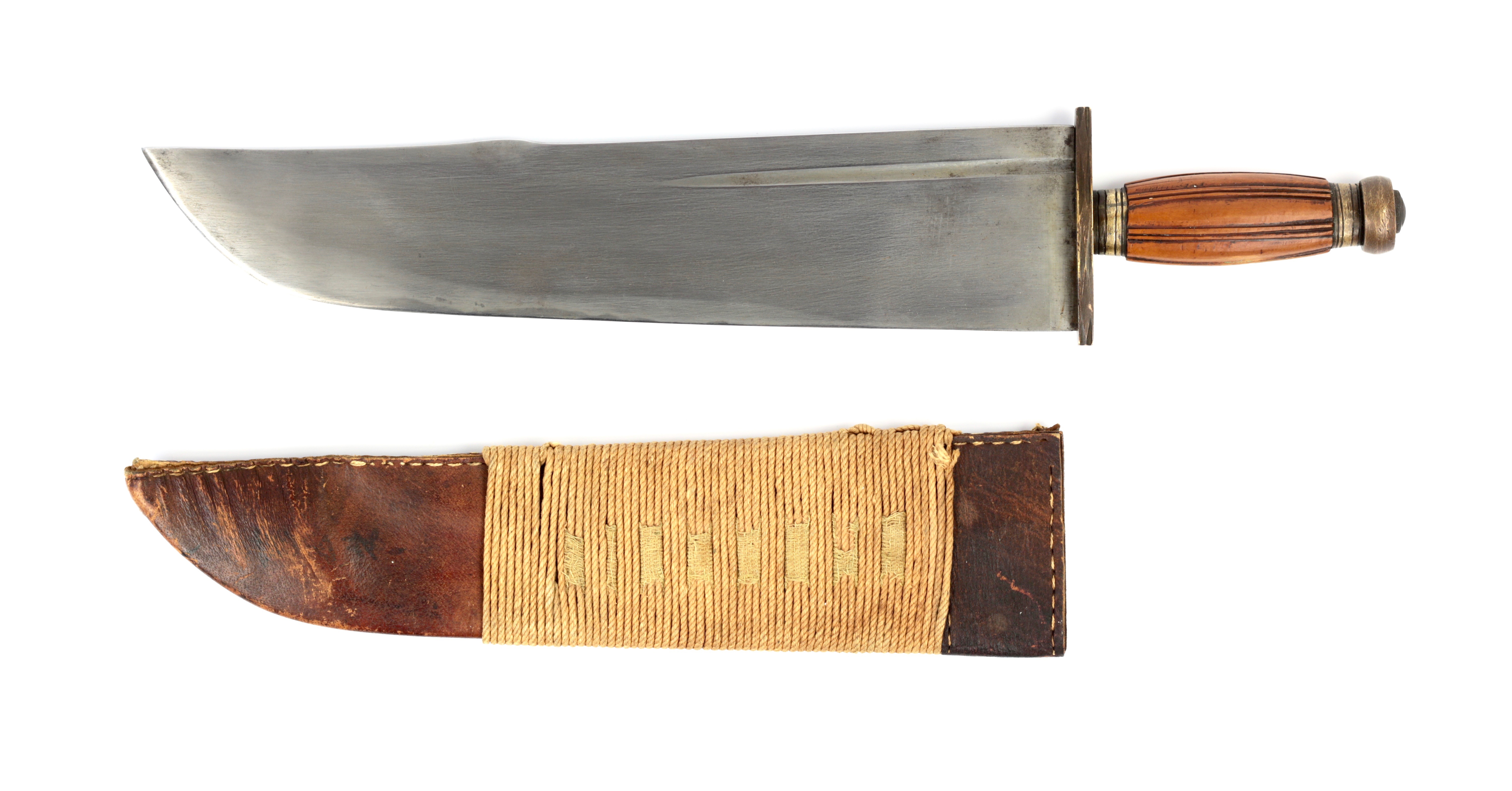 A wide-bladed Chinese fighting knife