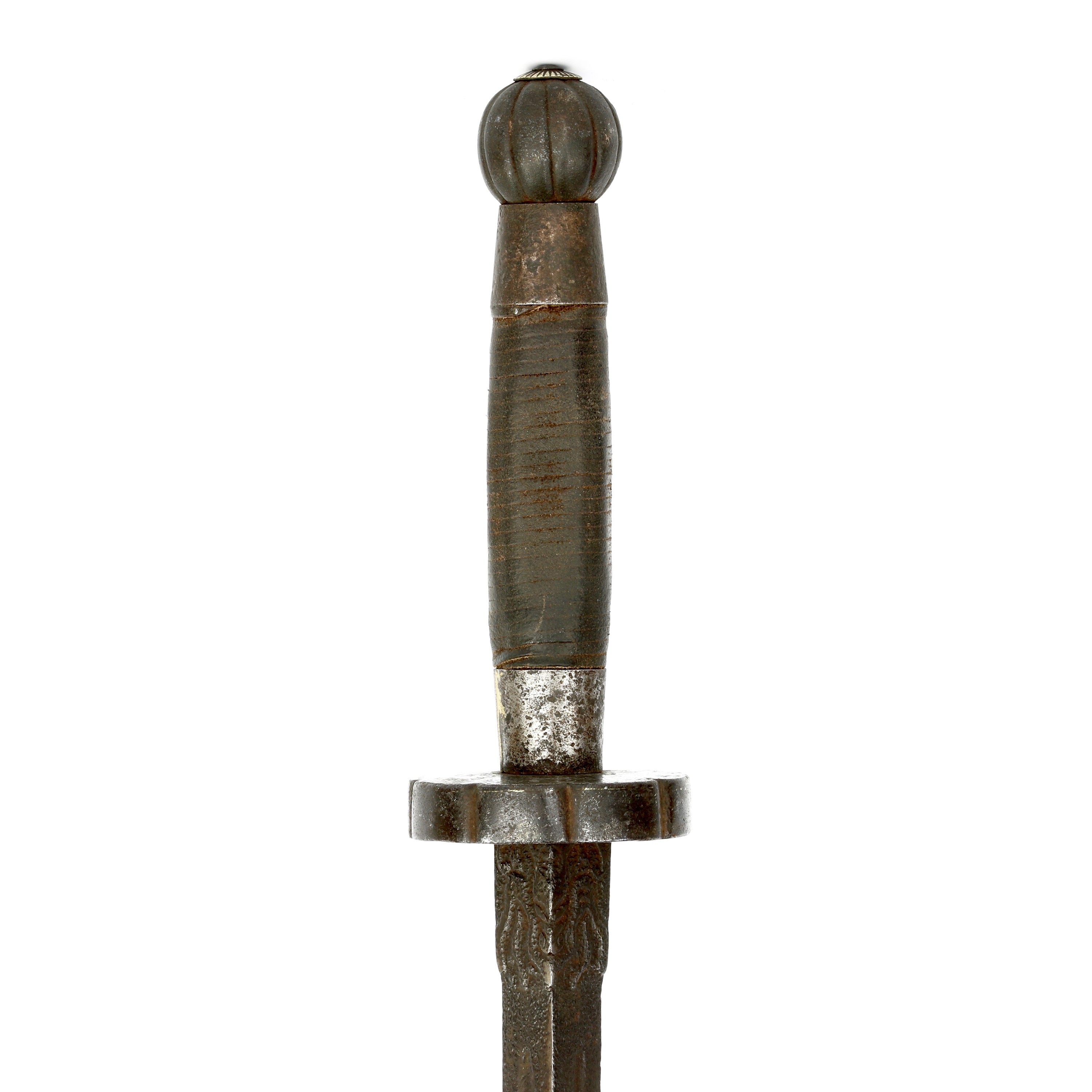 A Chinese sword breaker (jian) logo