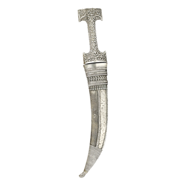 Silver Ottoman dagger
