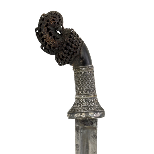 Palembang sword with European blade logo