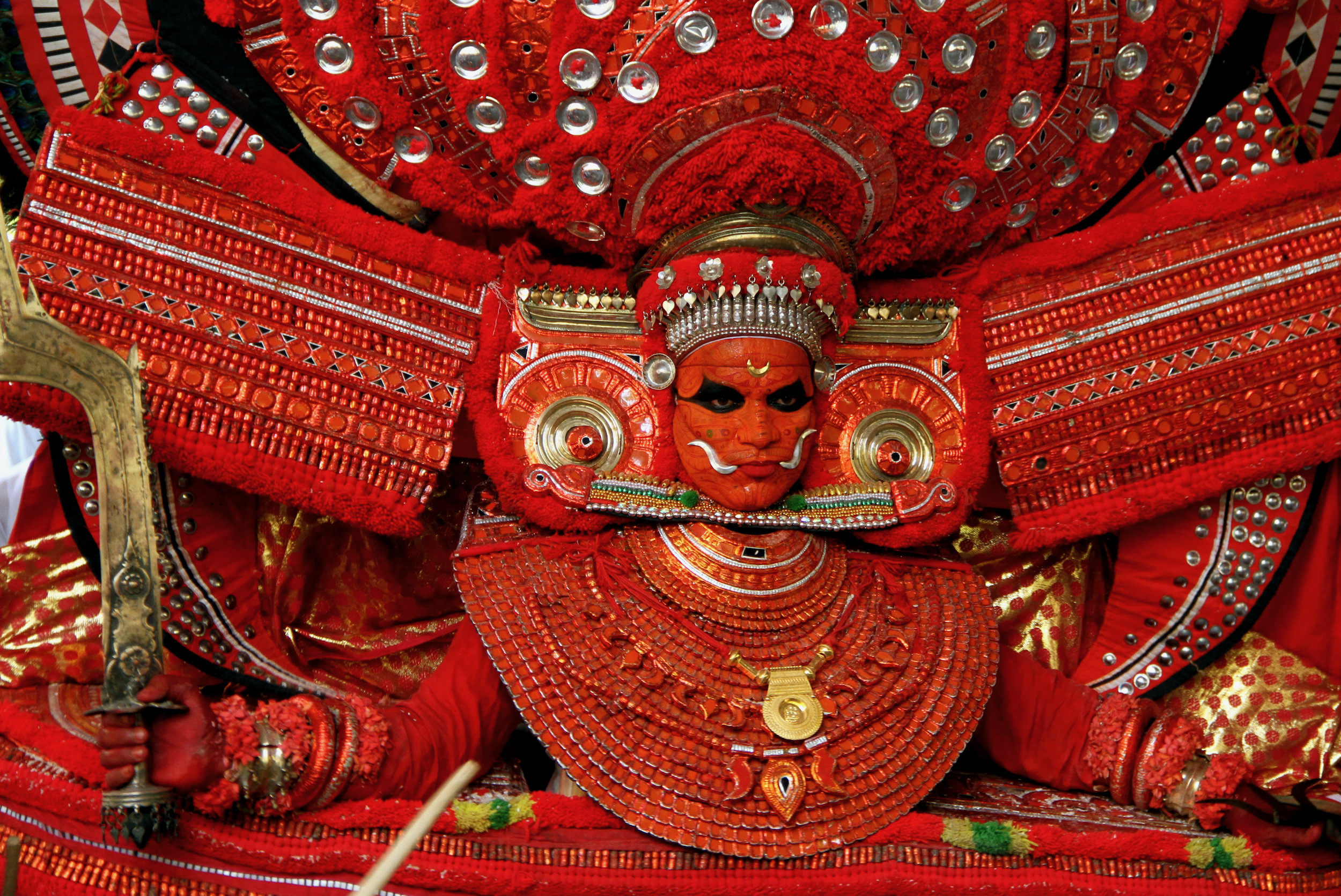 Theyyam festival with old sword