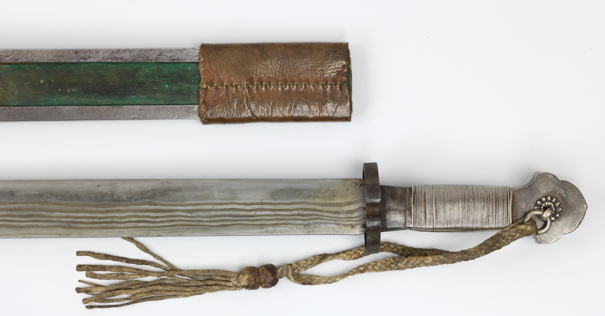 Tibetan sword handle reverse side