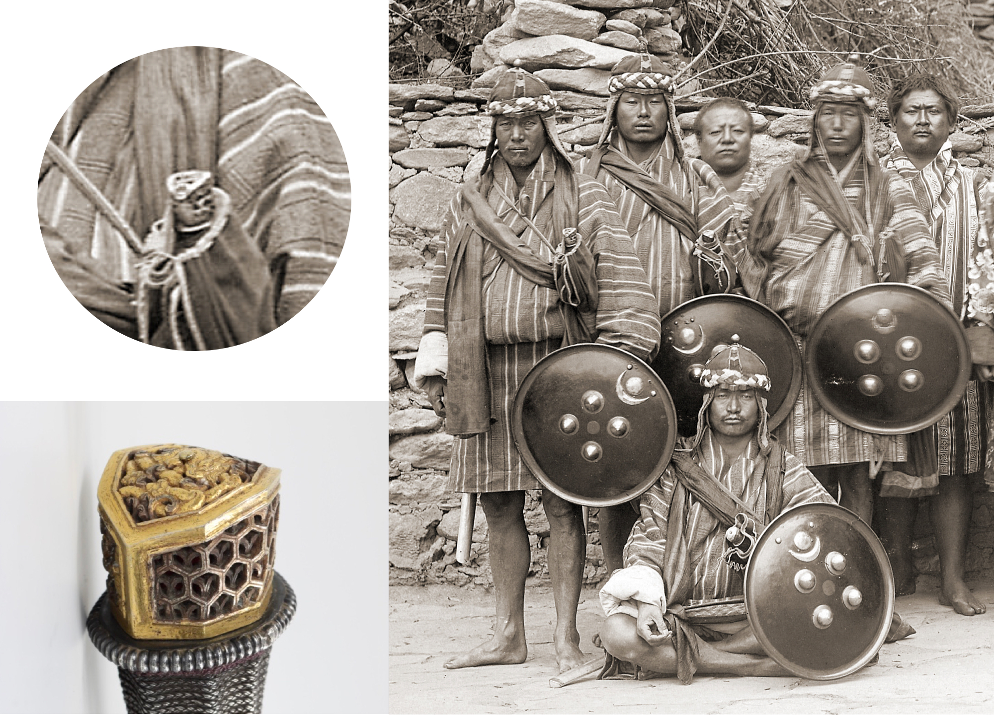 Dozum as worn by the guards of Ugyen Wangchuck