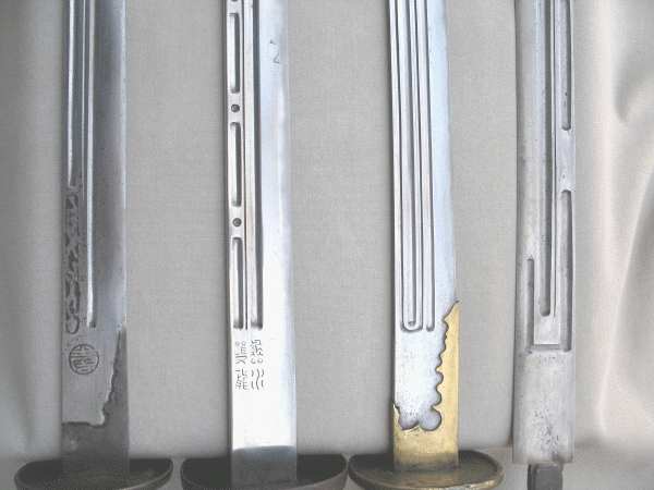 Blade decor on Chinese sabers