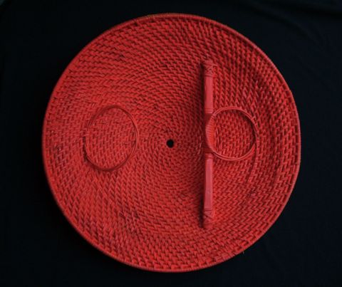 Rattan shield made by Peter Dekker