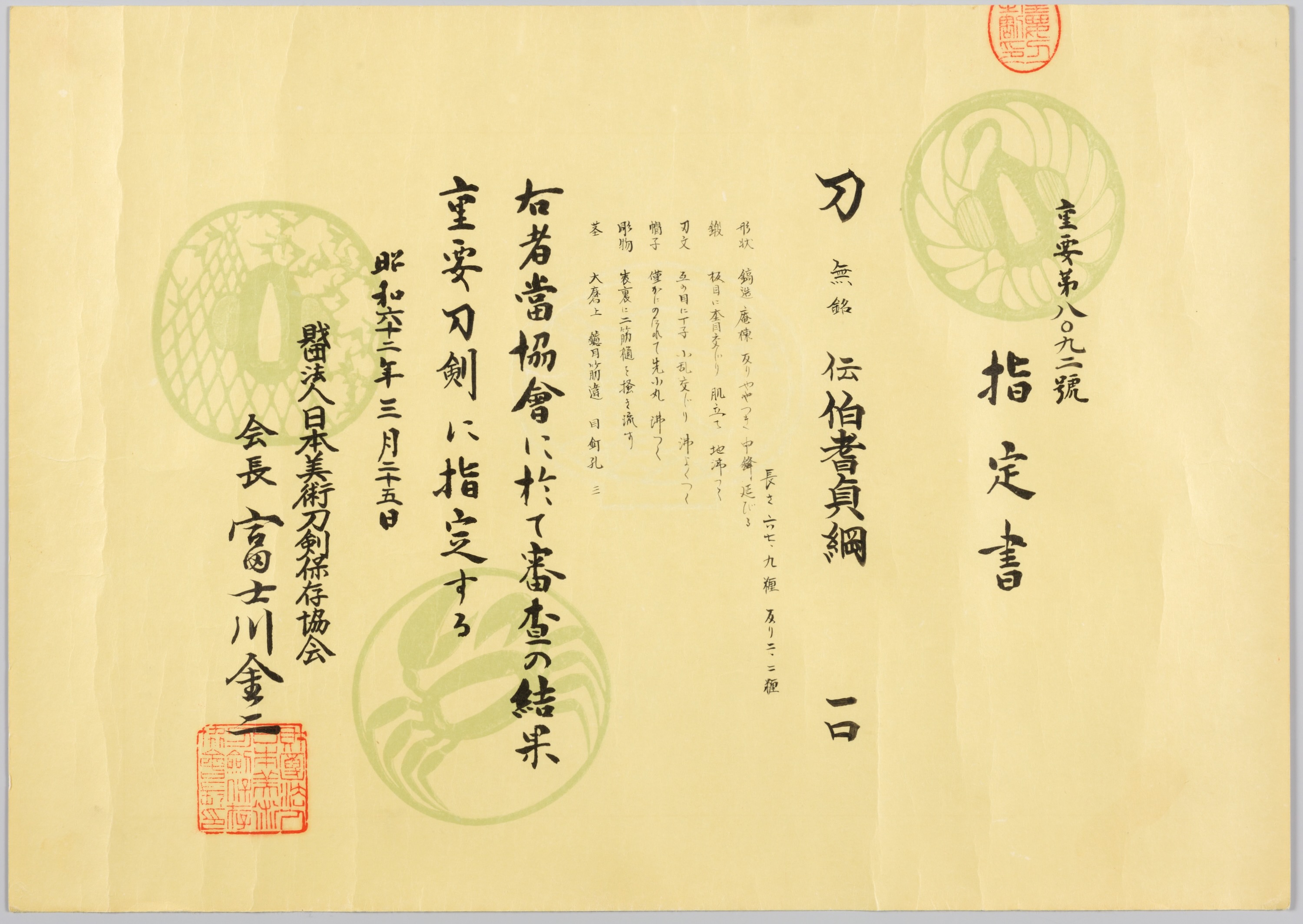 Ko-Hoki Juyo papers