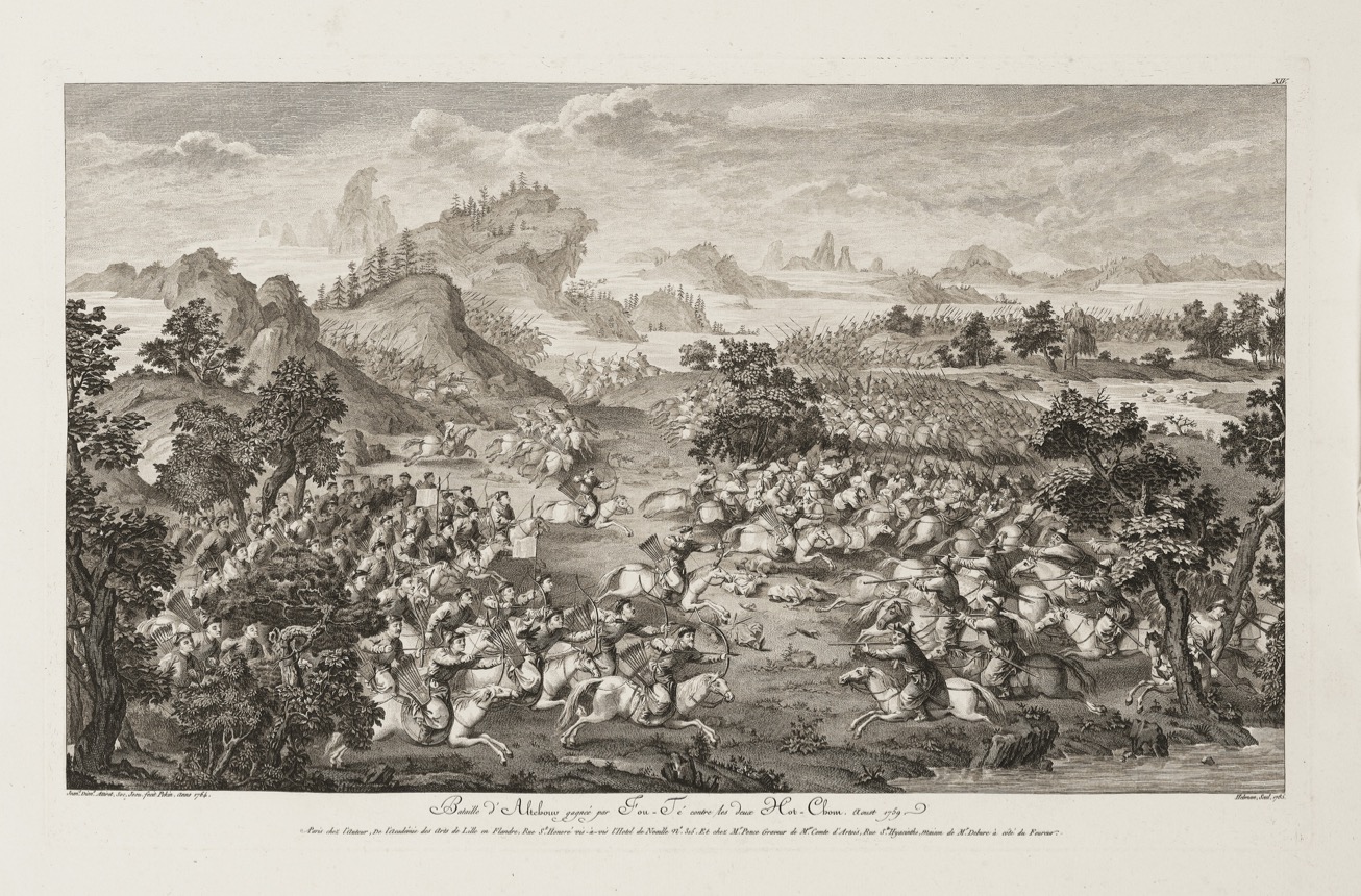 Victory of the Khorgos copperplate print