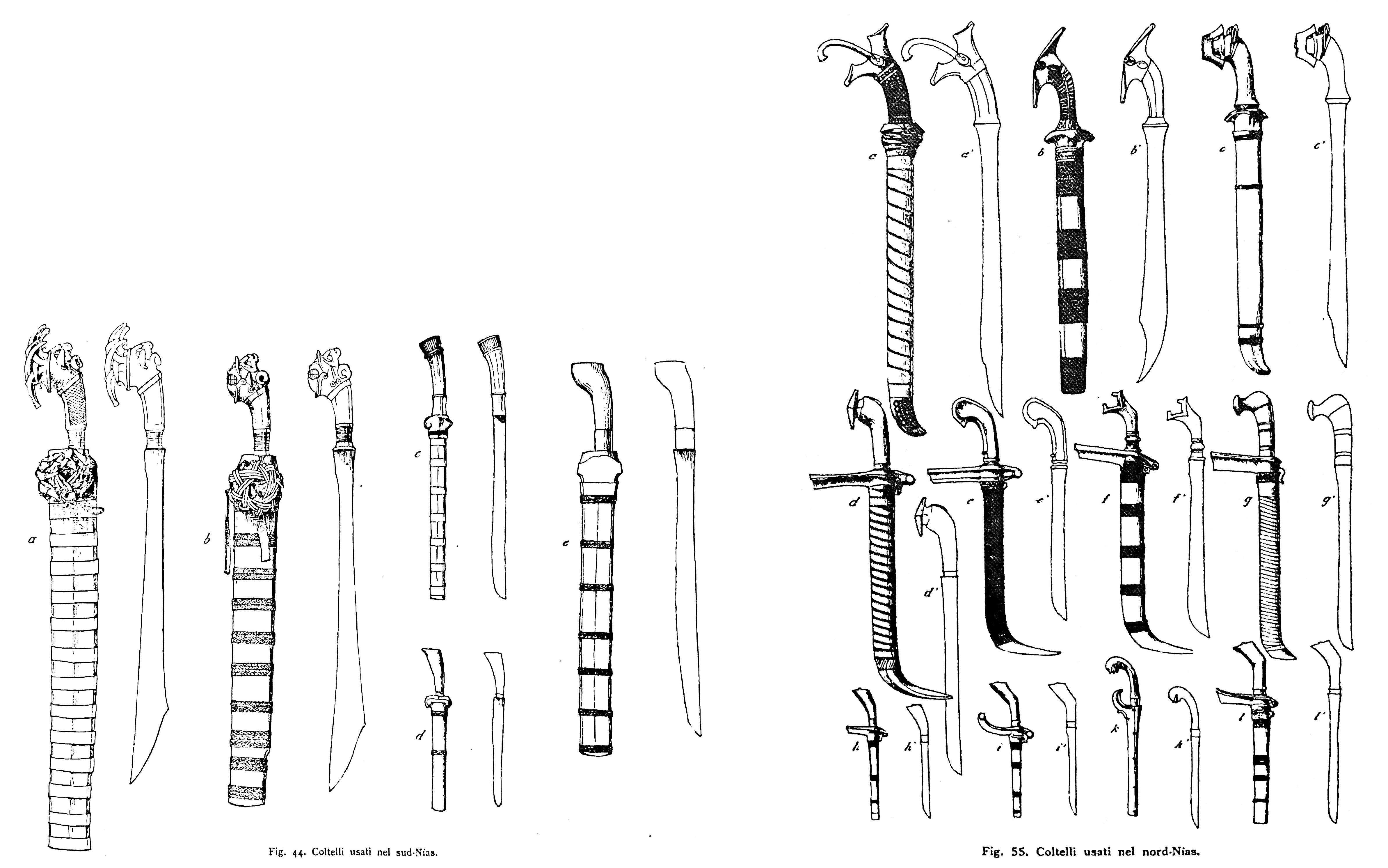Nias swords north and south