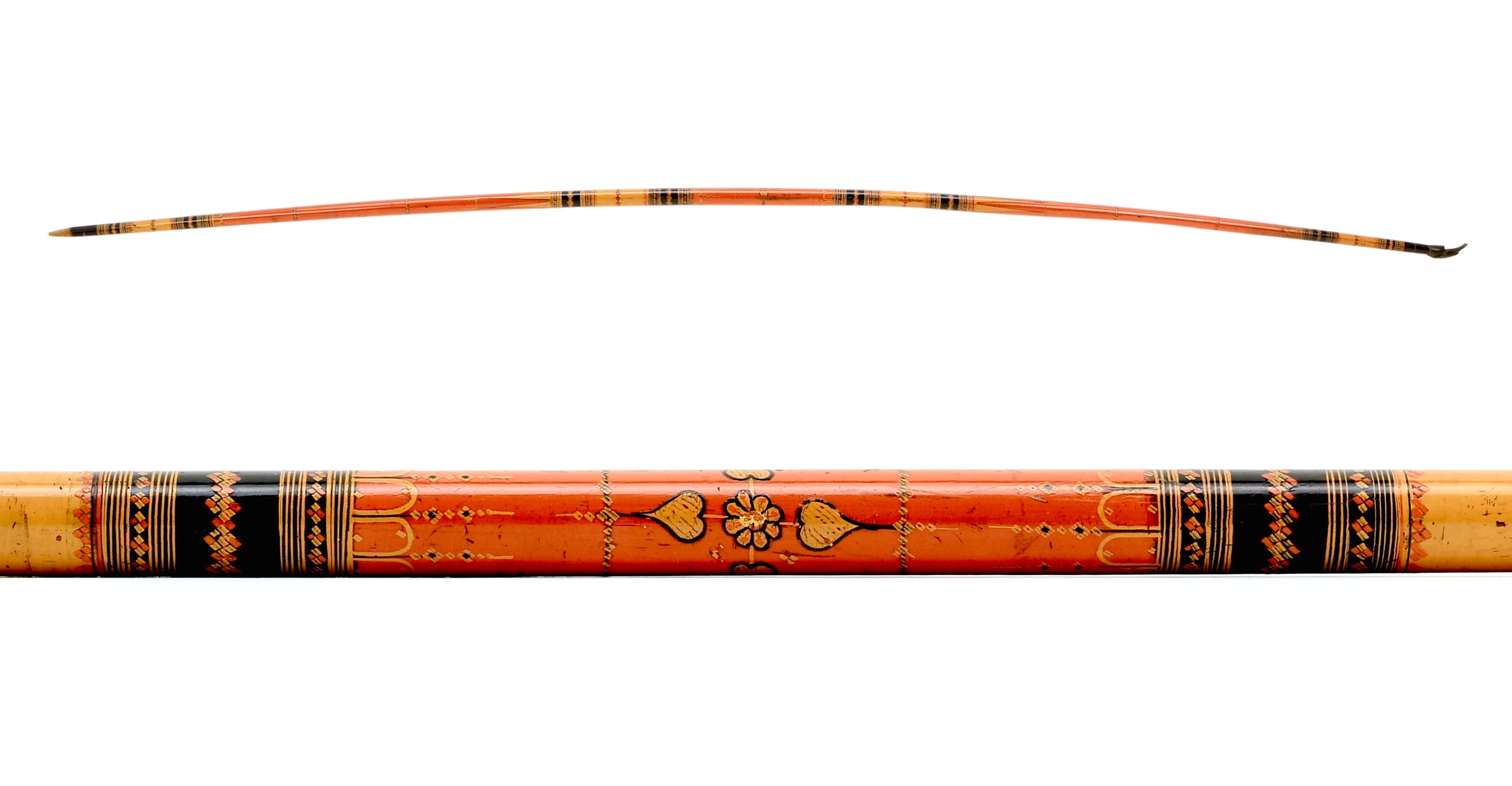 A Sinhalese lacquered longbow