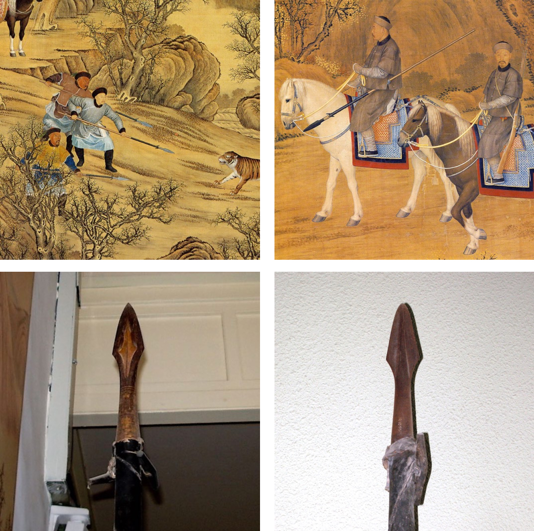 tiger spears in artwork and museum collections