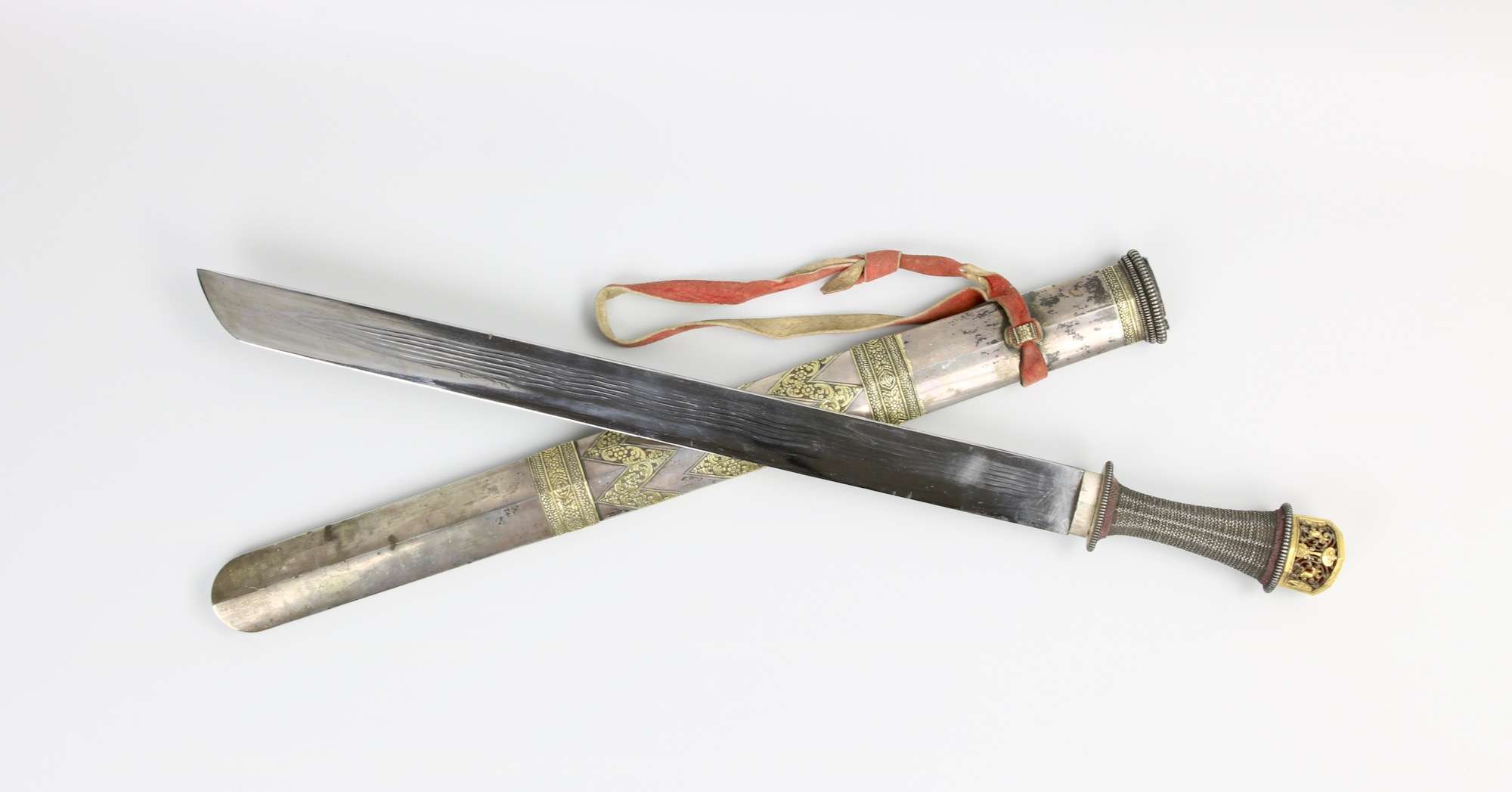 A fine Bhutanese sword with churi chenm scabbard