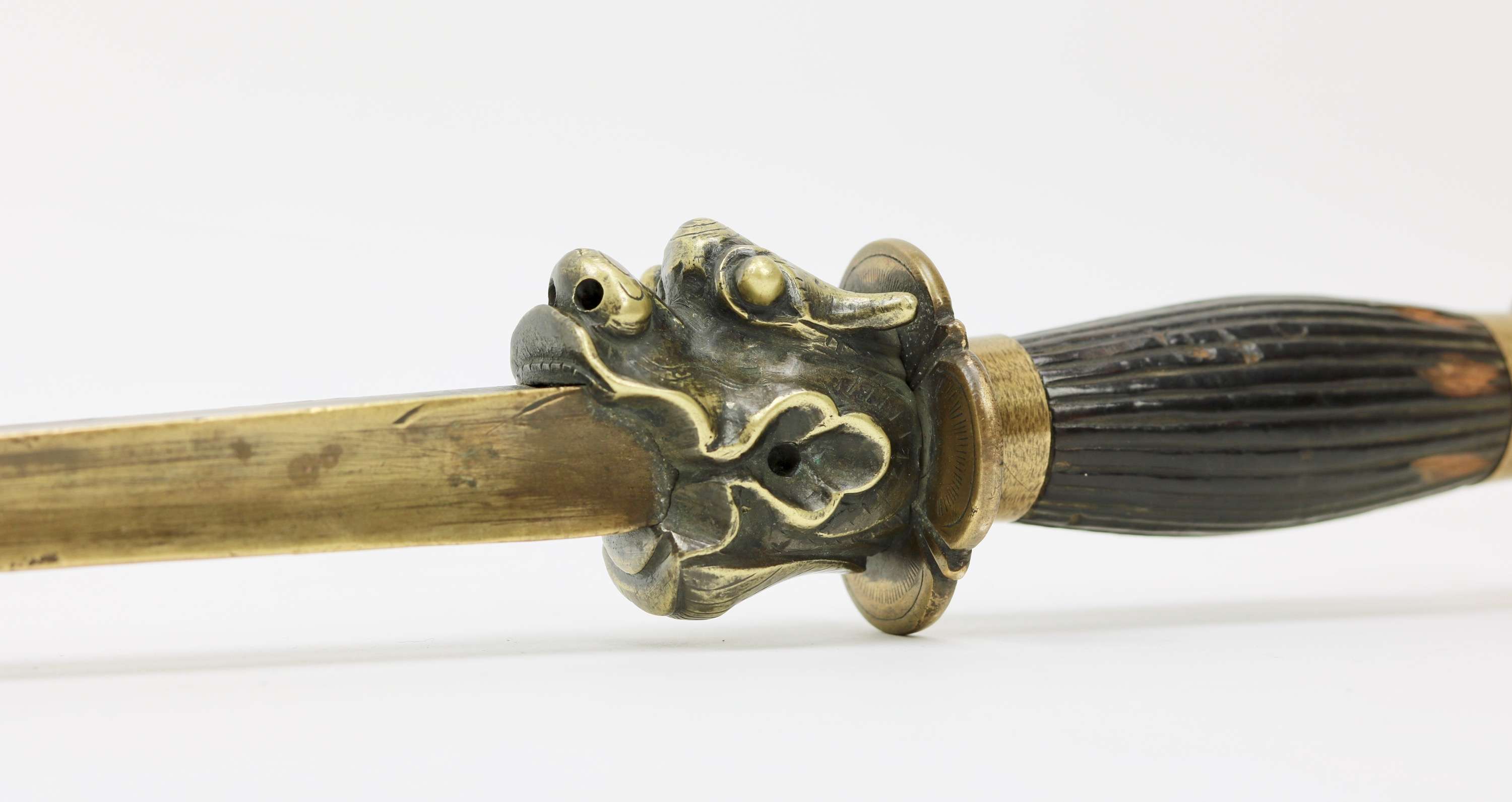 Chinese bronze mace (tongjian)