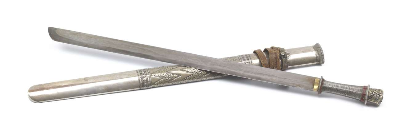 A Bhutanese "churi chemn" sword