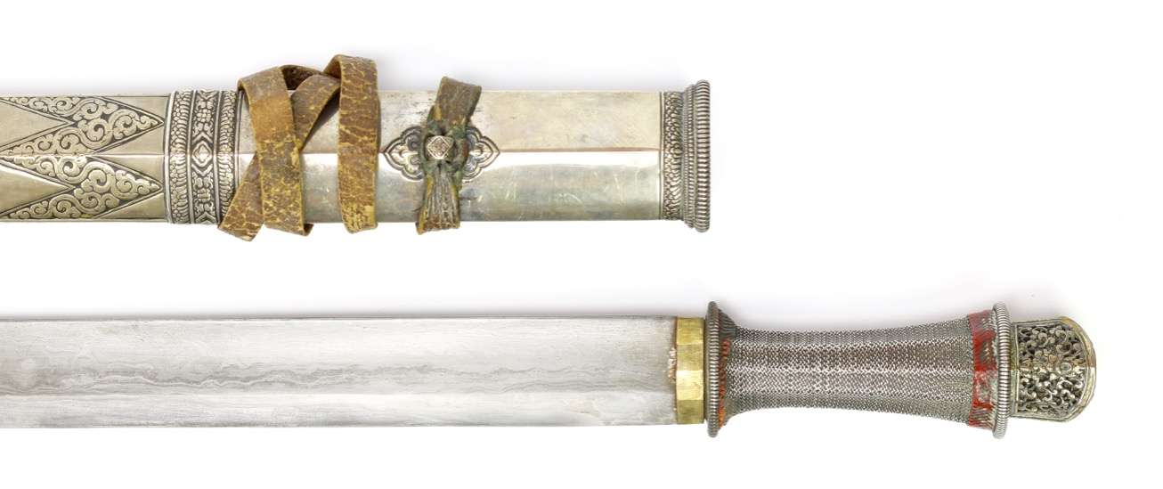 A Bhutanese "churi chemn" sword