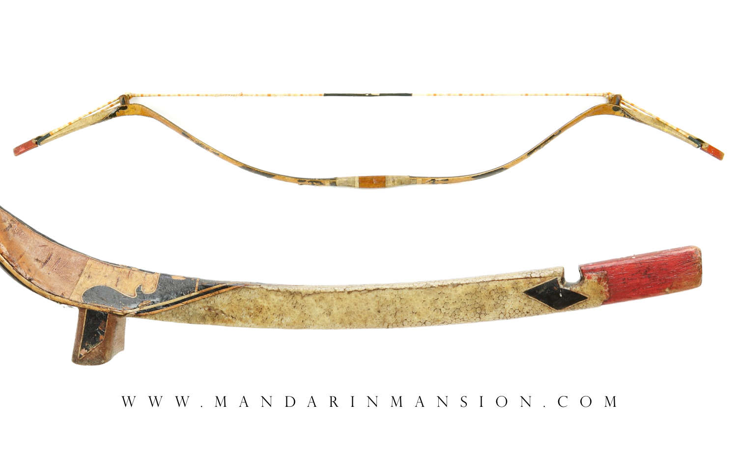 Antique Manchu bow from Changxing in Chengdu by Mandarin Mansion