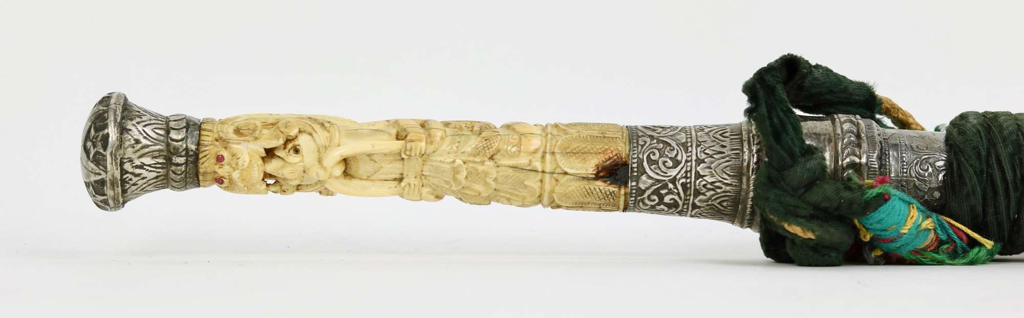 Burmese dha with ivory hilt