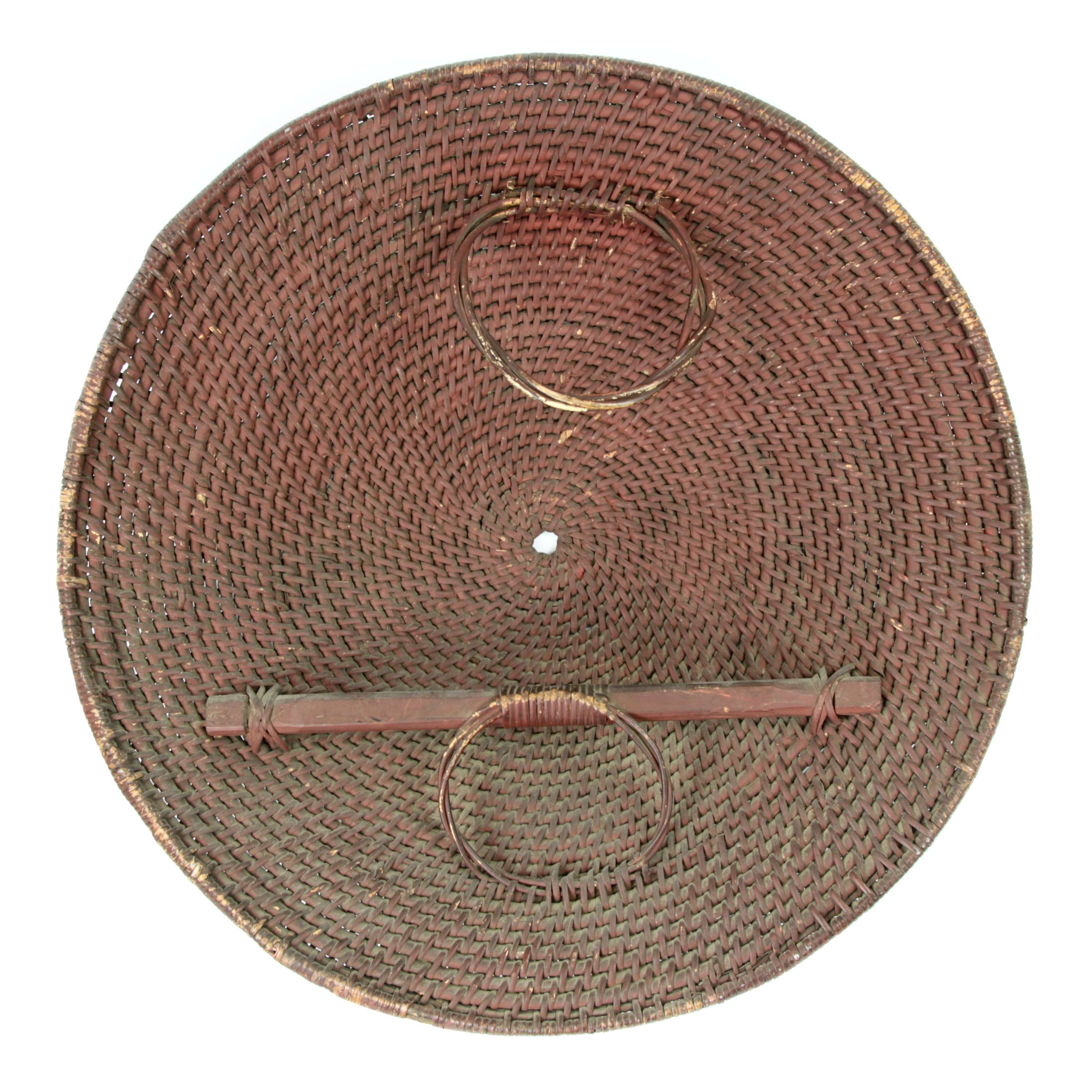 Chinese rattan shield