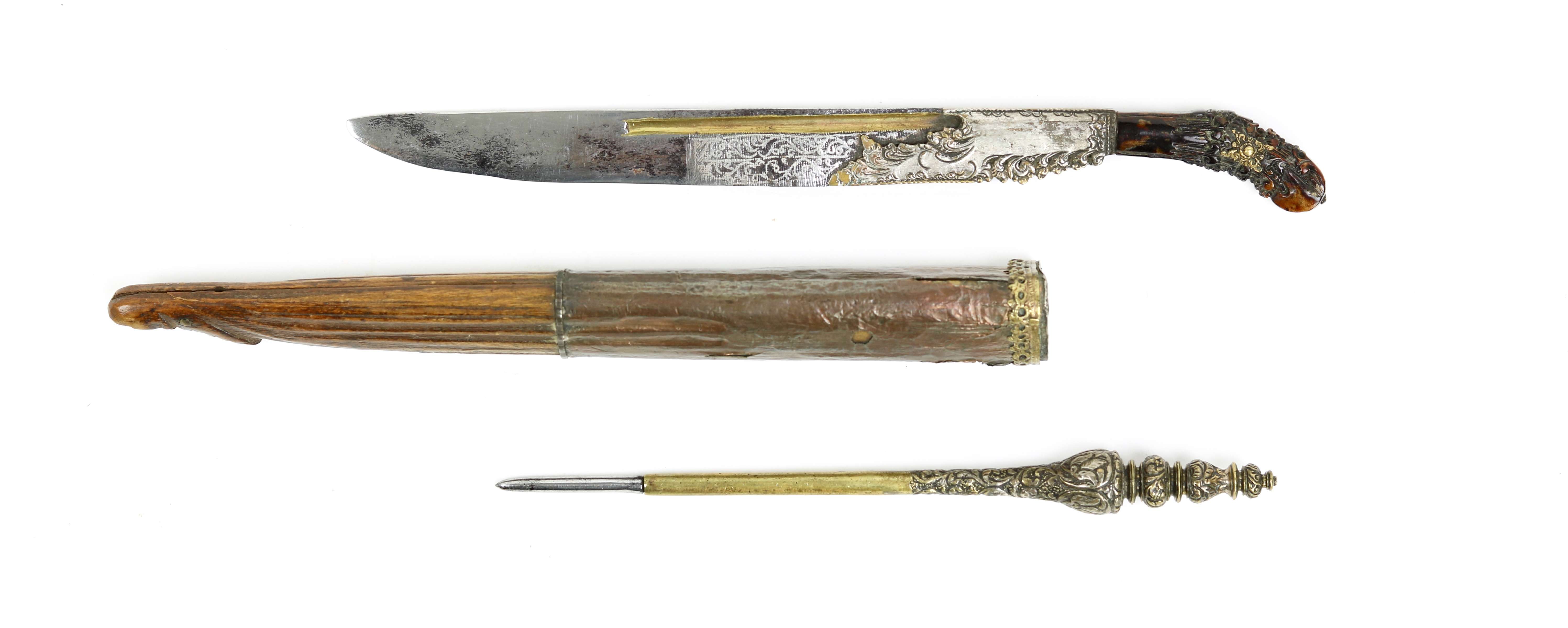 Sinhalese knife and writing stylus