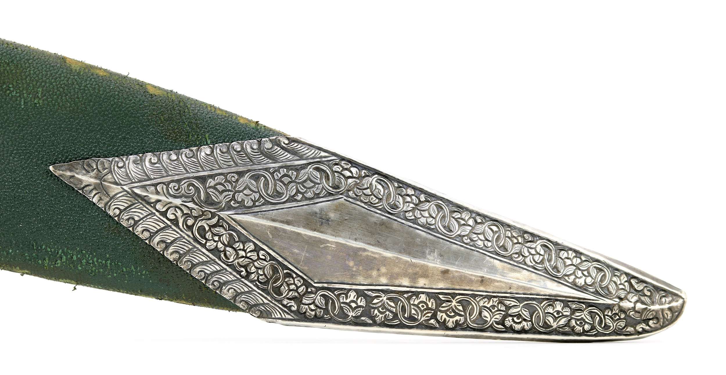 19th century silver mounted kukri