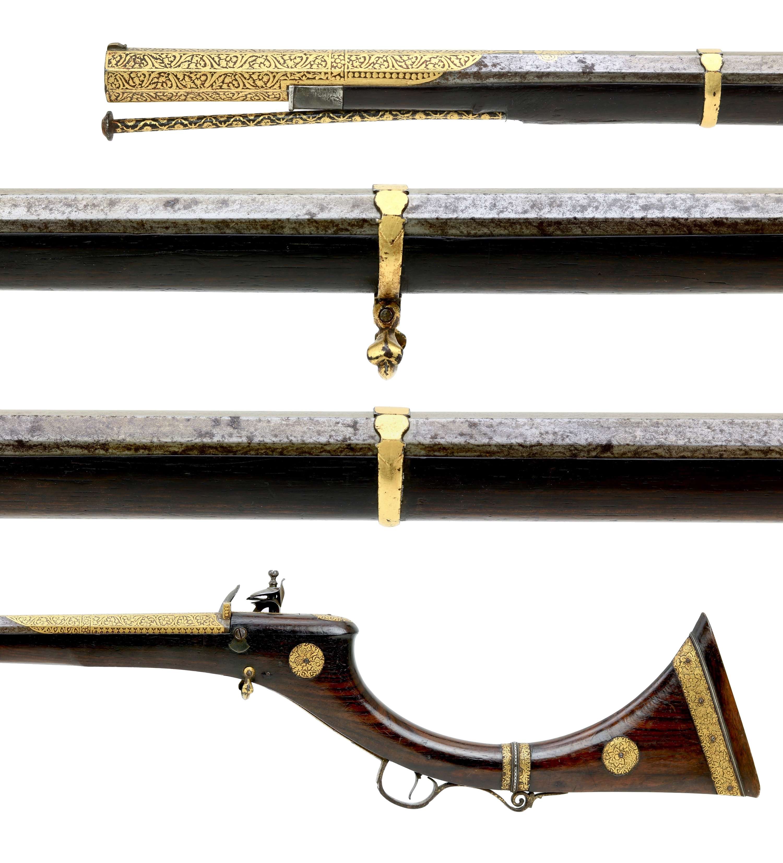 Fine flintlock musket from Sindh