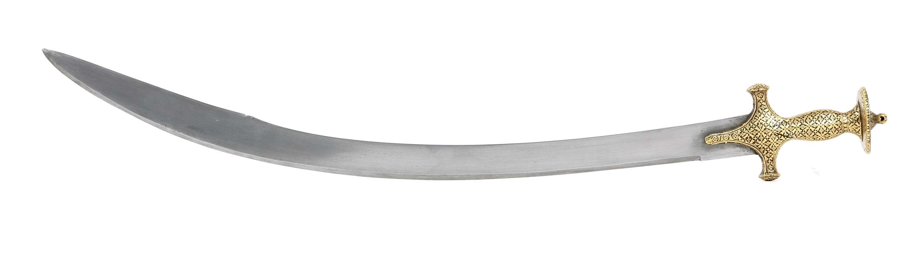 Fine dated talwar from Ratlam with Mamluk style blade