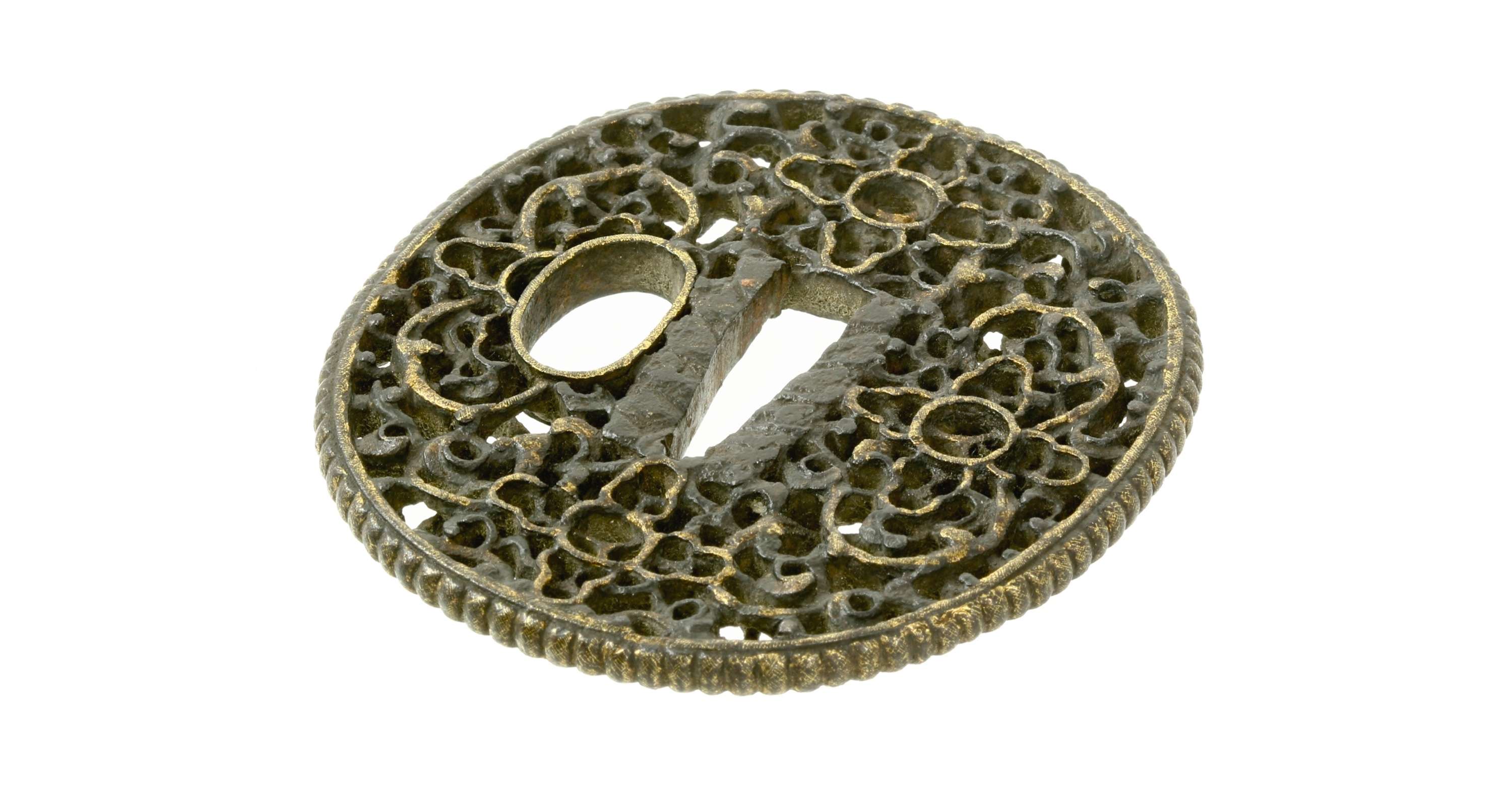 Chinese pierced sword guard