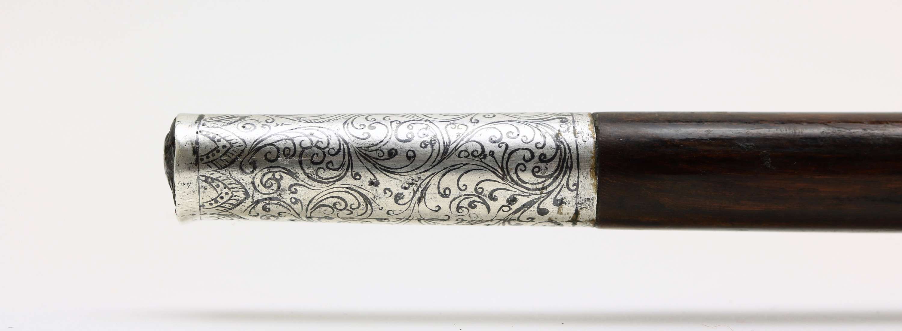 a rare silver overlaid Burmese spear