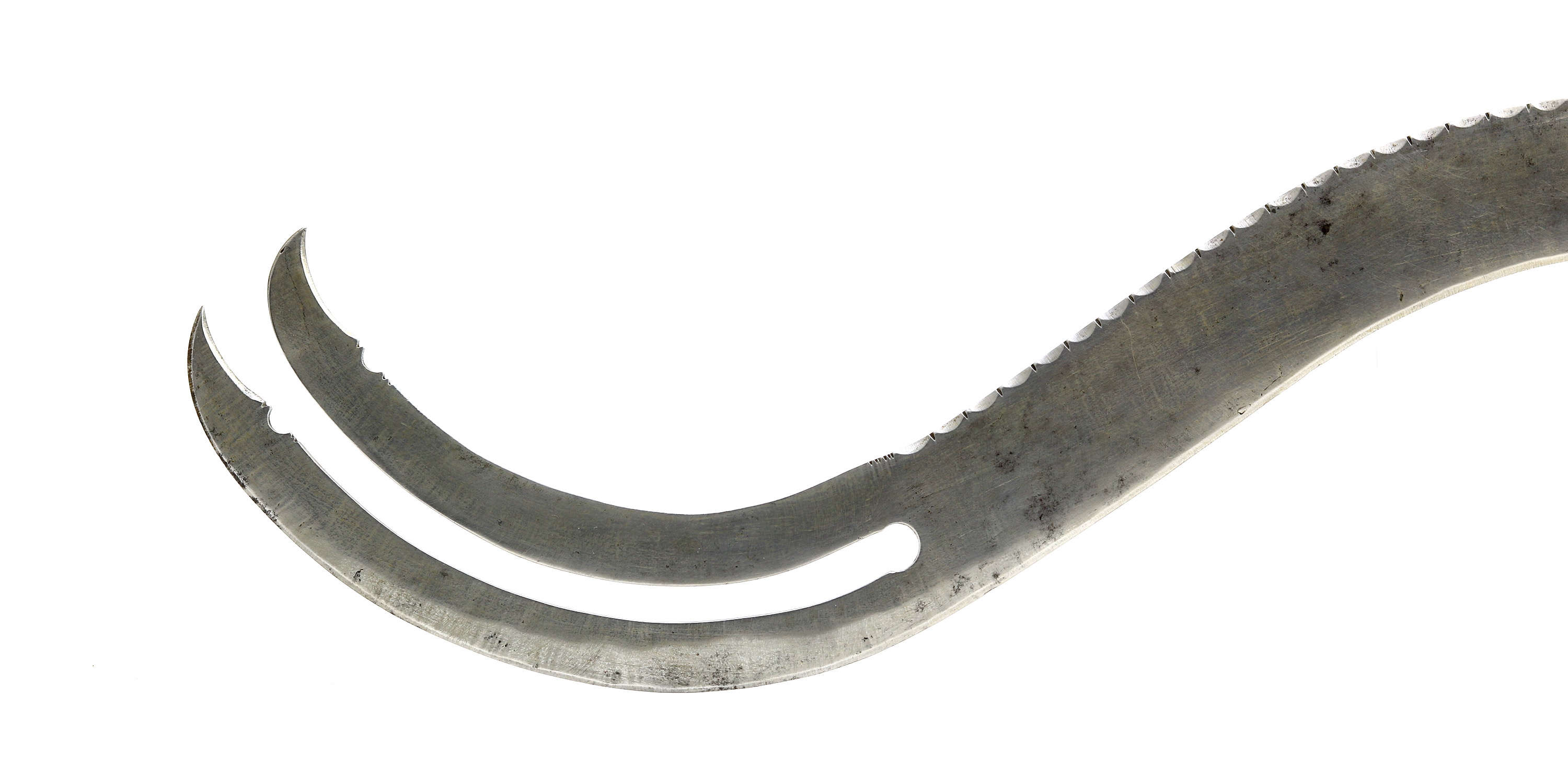 Unusual S shaped Indian zulfiqar sword