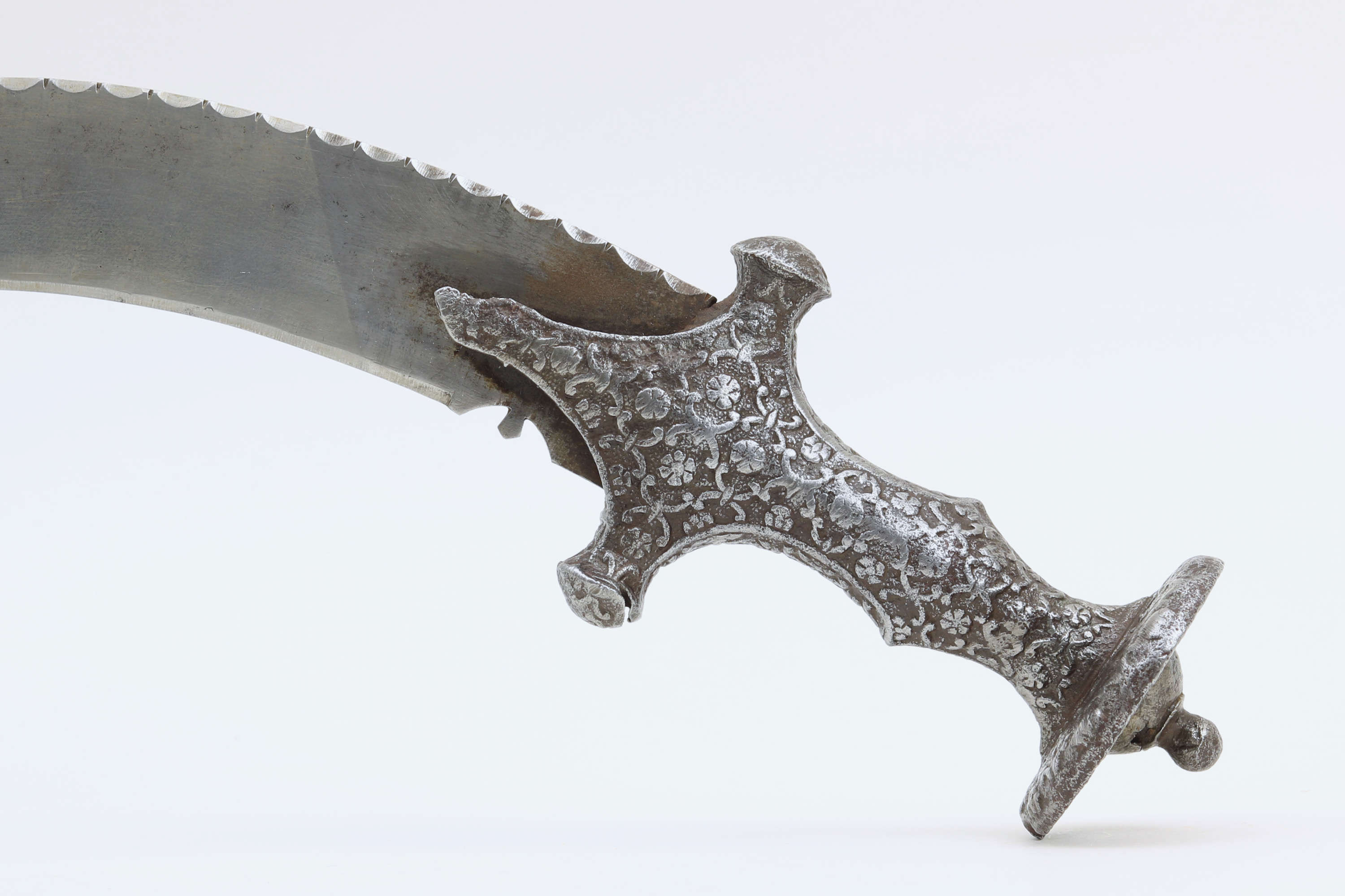 Unusual S shaped Indian zulfiqar sword