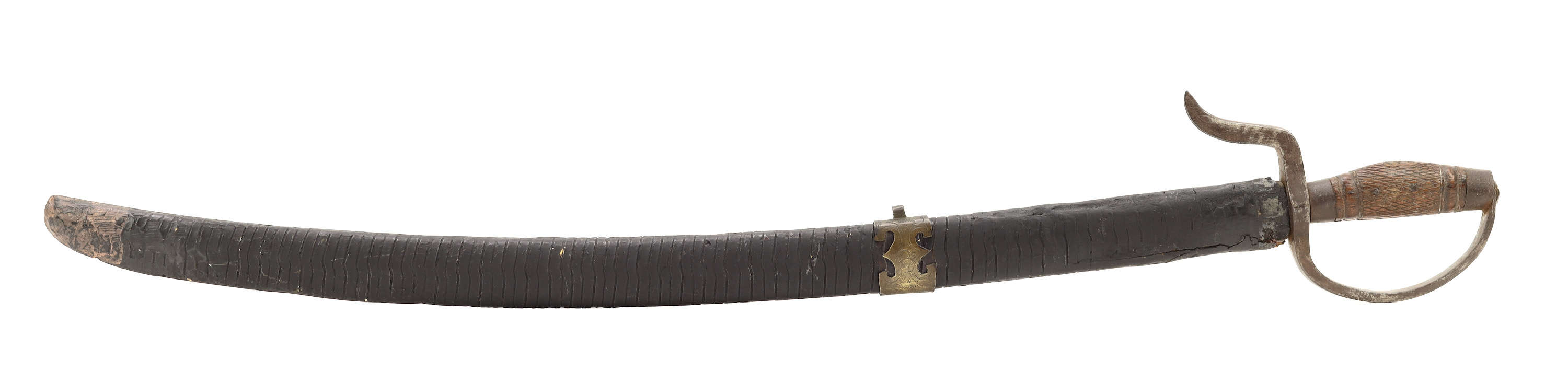 Chinese Qing military saber made by the Jun Huo Ju in Zengbu east of Guangzhou.
