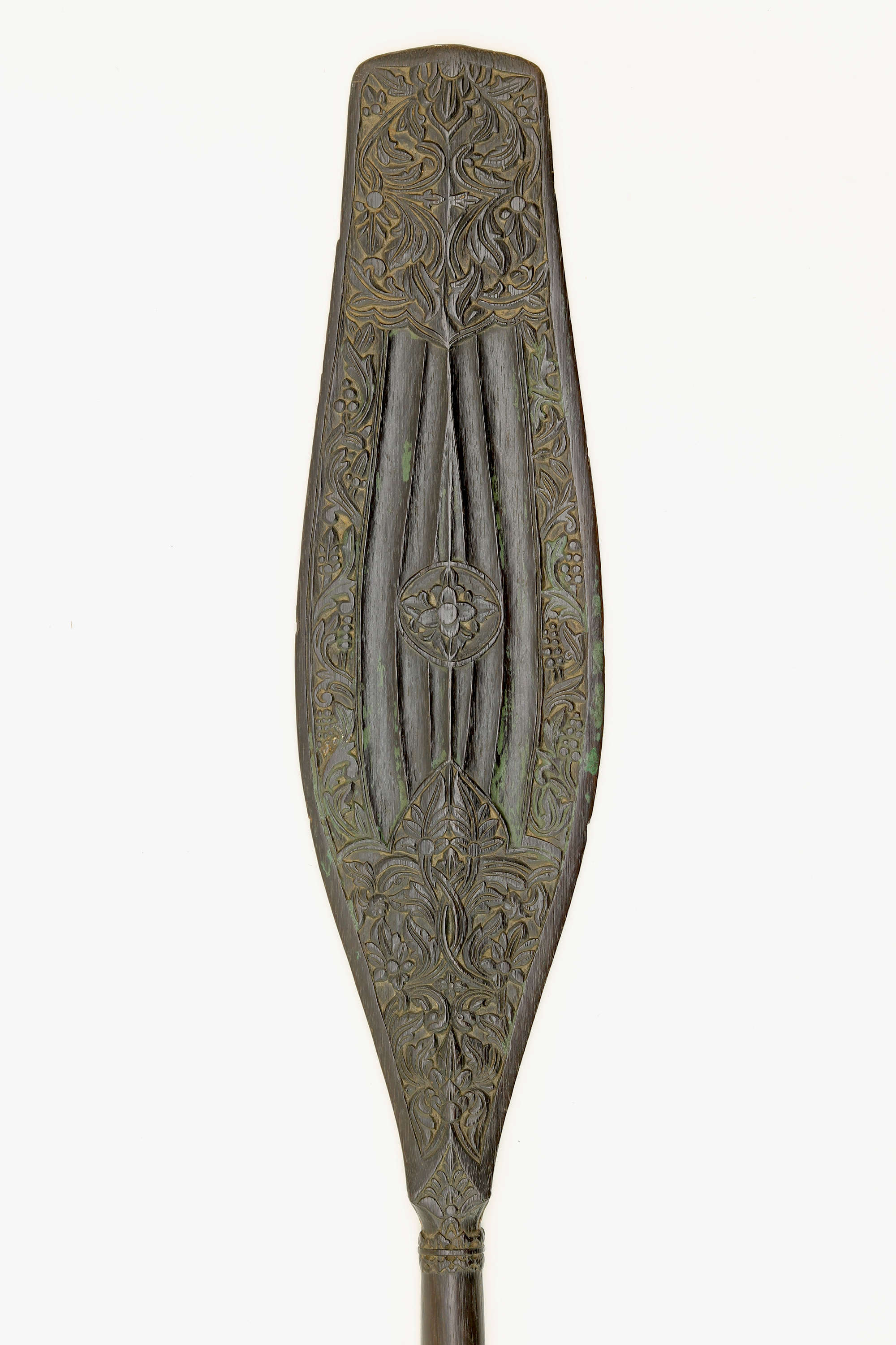 Dayak ceremonial carved paddle