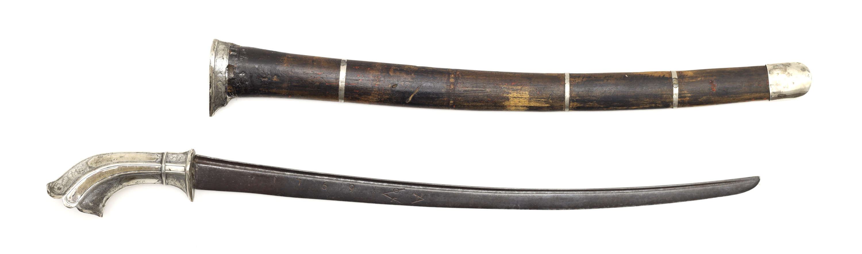 Preanger gobang sword with dated VOC blade