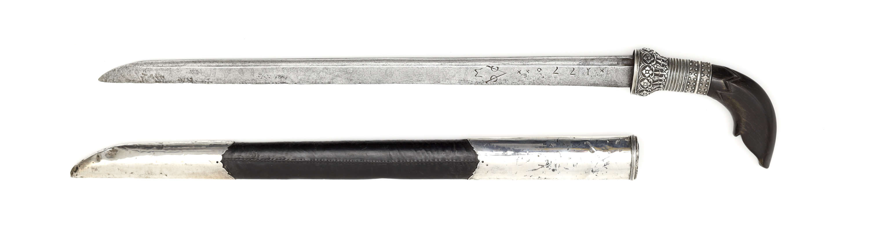 South Sulawesi sword VOC marked blade