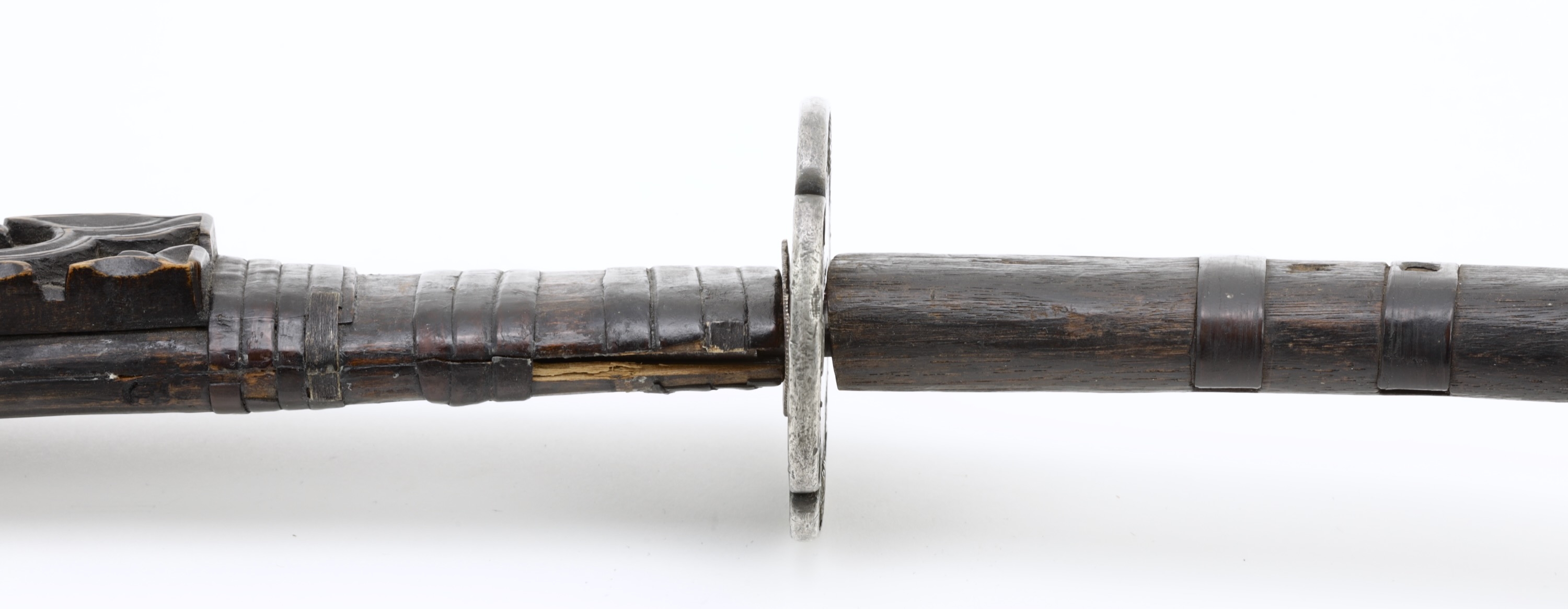 Ainu sword emushi with sash emush-at.