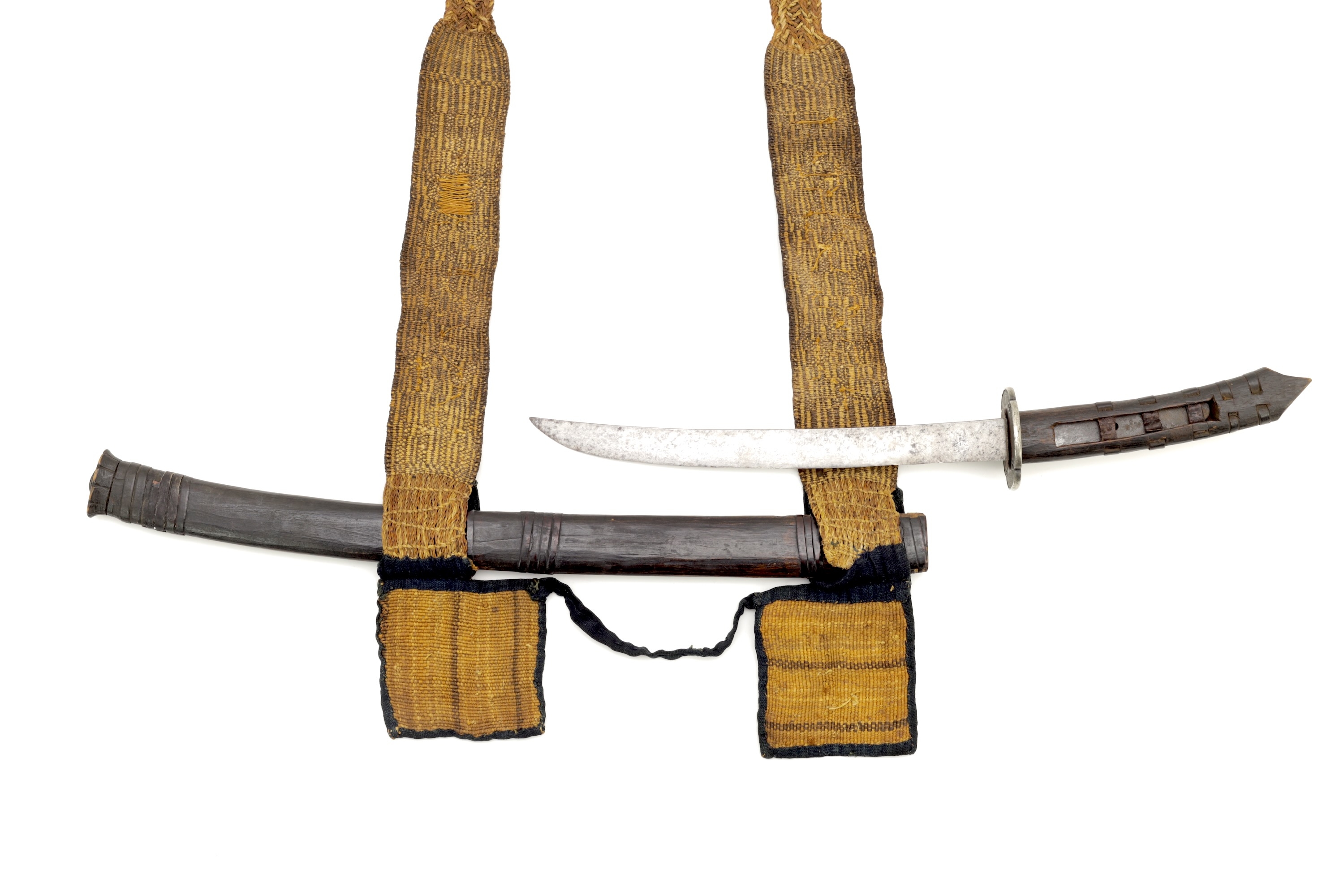 Ainu sword emushi with sash emush-at.