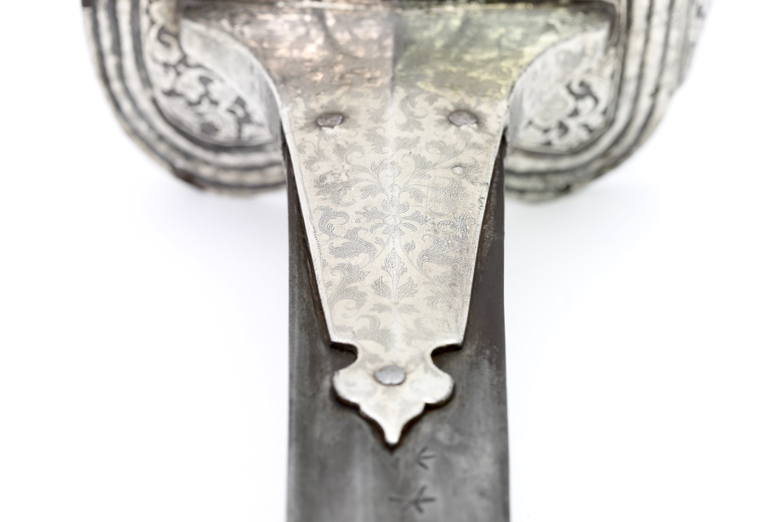 Deccan firangi with fine silver overlaid hilt