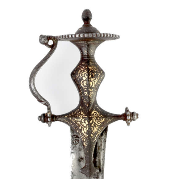 Talwar with southern style hilt logo